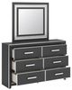 Signature Design by Ashley® Zuraleus Black Dresser and Mirror-5