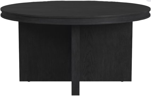 Flexsteel® Waterfall Black Round Coffee Table-3