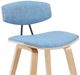Armen Living Fox 3-Piece Blue/Oak Barstool Set-5