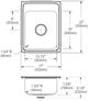 Elkay Lustertone® Classic Lustrous Satin 17" x 22" x 7-5/8" 3-Hole Single Bowl Drop-In Sink with Perfect Drain®-2
