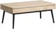 Magnussen Home® Fletcher Driftwood Lift Top Storage Cocktail Table with Black Base-0
