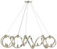 Currey & Company Ringmaster Contemporary Silver Leaf Chandelier-0