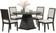 New Classic® Home Furnishings Plateau 5-Piece Rustic Espresso 54" Dining Set-0
