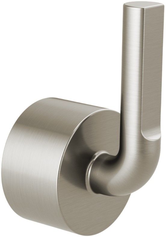 Brizo Litze® Brilliance® Luxe Nickel® Single-Handle Floor Mount Tub Filler Notch Lever Handle Kit-0