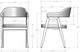 Amisco Customizable Carmen Dining Arm Chair-2