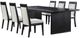 Coaster® Brookmead 7-Piece Black/Ivory Leaf Dining Set-0