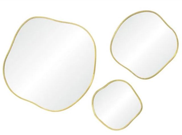 Renwil® Nucleus 3-Piece Gold Accent Mirror Set-0