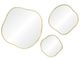 Renwil® Nucleus 3-Piece Gold Accent Mirror Set-0