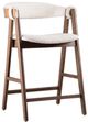 Furniture of America® Ebikon 2-Piece Beige/Walnut Counter Stool Set-0