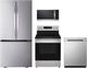 LG 4 Piece Stainless Steel Electric Kitchen Package-0