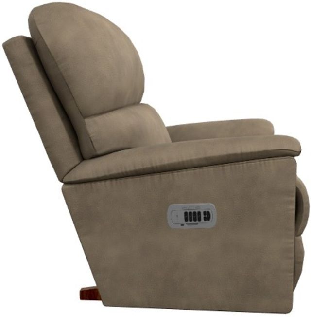 La-Z-Boy® Brooks Mushroom Power Rocking Recliner with Headrest and Lumbar-3