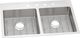 Elkay Crosstown® Polished Satin 33" x 22" 1-Hole Equal Double Bowl Dual Mount ADA Sink Kit-0