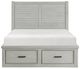 Homelegance® Willowbrook Light Gray Queen Platform Storage Bed-1