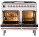 Ilve® Nostalgie II Noblesse 40'' White Pro Style Dual Fuel Range with Copper Trim-2