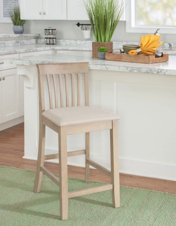 Linon Torino Gray Wash Counter Stool-1