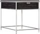 Hooker® Furniture Saint Armand Black End Table with Brushed Pewter Base-0