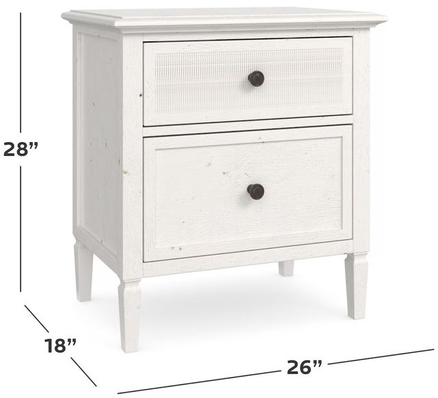 Bassett® Furniture Shoreline Sea Salt White Nightstand-1