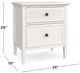 Bassett® Furniture Shoreline Sea Salt White Nightstand-1