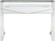 Coaster® Gemma Glossy White/Chrome 2-Drawer Writing Desk-2