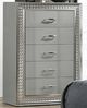 Furniture of America® Cassiopeia Metallic Gray Chest-0