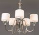 YHD Mitchell Peak Satin Steel 5-Light Chandelier-2