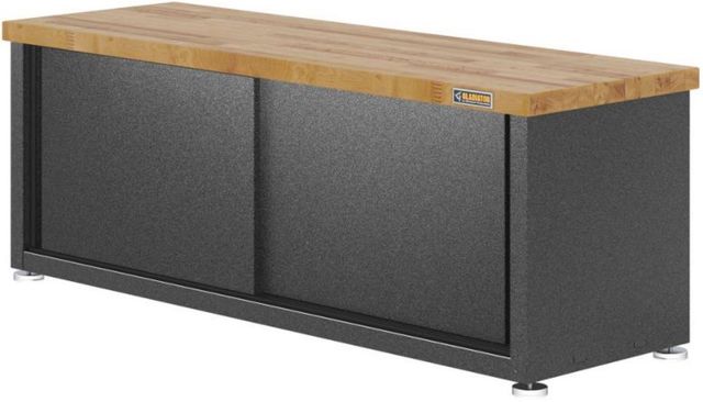 Gladiator® Hammered Granite Ready-to-Assemble Storage Shoe Bench-3