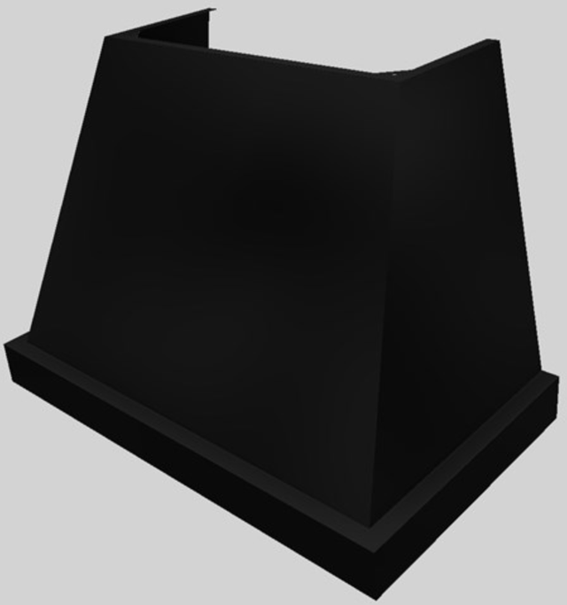 Vent-A-Hood® Designer Series 42" Black Wall Mounted Range Hood-3