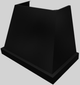 Vent-A-Hood® Designer Series 42" Black Wall Mounted Range Hood-3