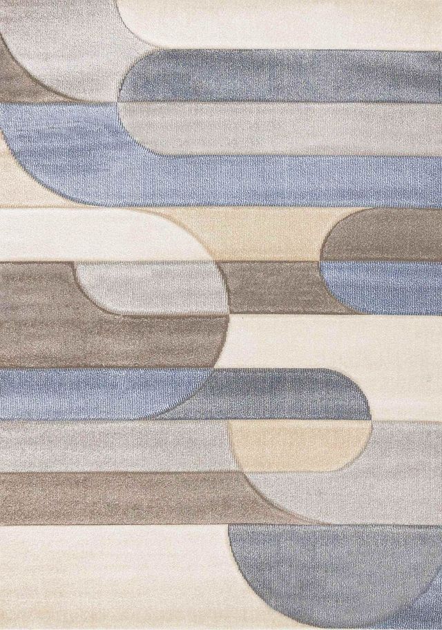 Kalora Interiors Folio Blue/Grey 5'x8' Area Rug-0