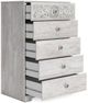 Signature Design by Ashley® Paxberry Whitewash 5-Drawers Chest of Drawers-1
