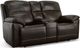 Flexsteel® Jackson Dark Brown Power Reclining Loveseat with Console and Power Headrests-0
