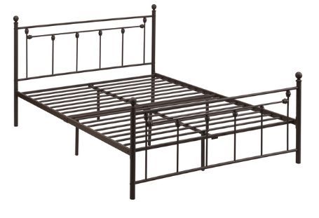 Milton Greens Stars Copper Full Victorian Style Metal Platform Bed-3