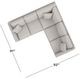 Bassett® Furniture Carolina 3-Piece Panel Arm L-Shaped Sectional Set-2