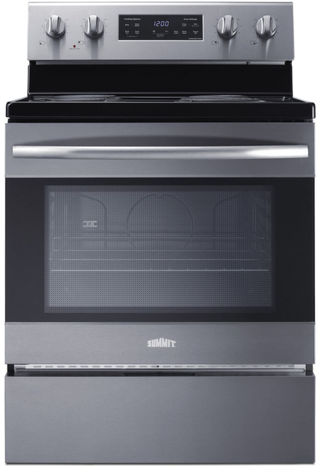 Summit® 30" Stainless Steel Freestanding Electric Range-0