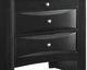 Elements International Emily Black Nightstand-1
