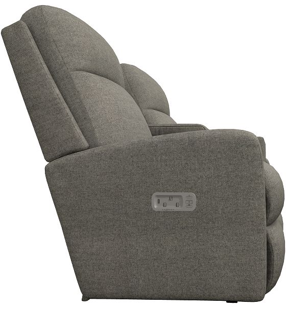 La-Z-Boy® Finley Latte Power Wall Reclining Loveseat with Console, Headrest, and Lumbar-3