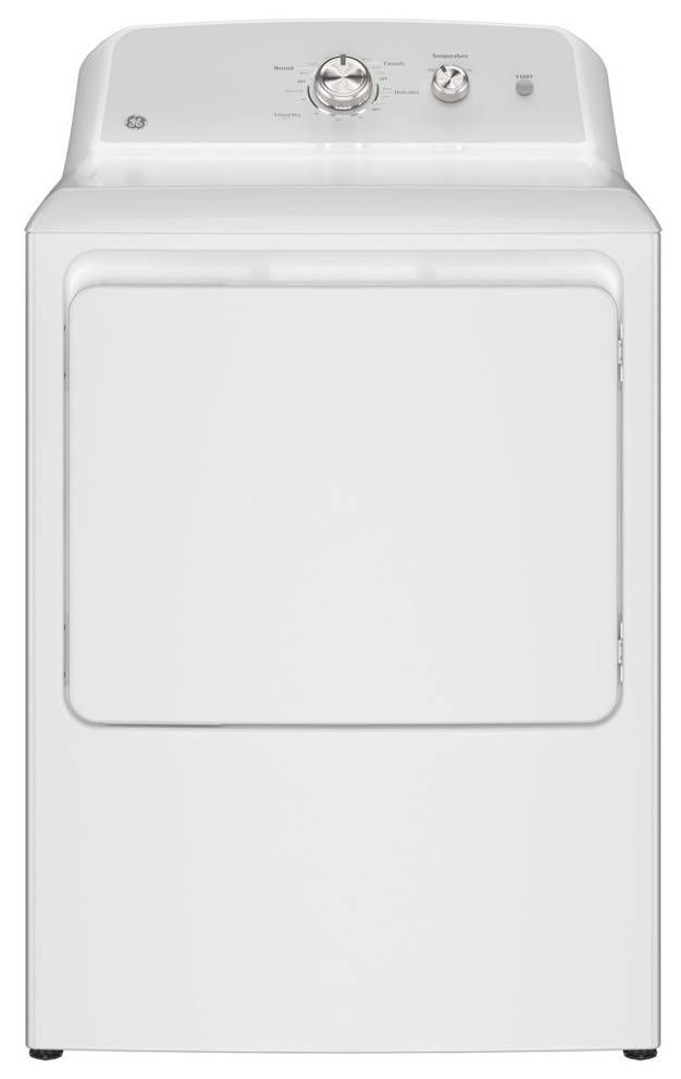 GE® 6.2 Cu. Ft. White Gas Dryer-0