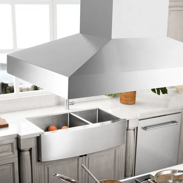 ZLINE 36" Stainless Steel Island Range Hood-1