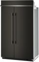 KitchenAid® 48" 30 Cu. Ft. Black Ore Built In Side-by-Side Refrigerator with Platinum Interior-2