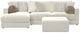 Jackson Furniture Ritzy 4-Piece Bone Left-Arm Facing Sectional and Chaise-3