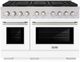 ZLINE Paramount Series 48" Stainless Steel Pro Style Dual Fuel Range with White Matte Door -0