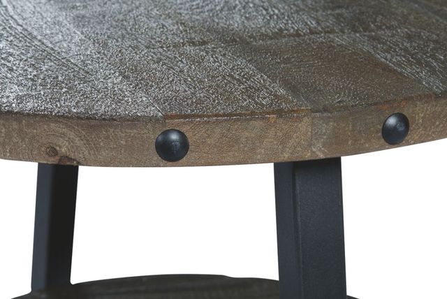 Signature Design by Ashley® Haffenburg Medium Brown Round End Table-2