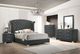 Coaster® Melody Grey Upholstered Dresser Mirror-1