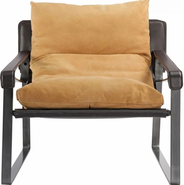 Moe's Home Collection Connor Matte Yellow Club Chair-1