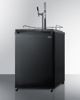 Summit® Commercial Series 5.6 Cu. Ft. Black Coffee Kegerator-3