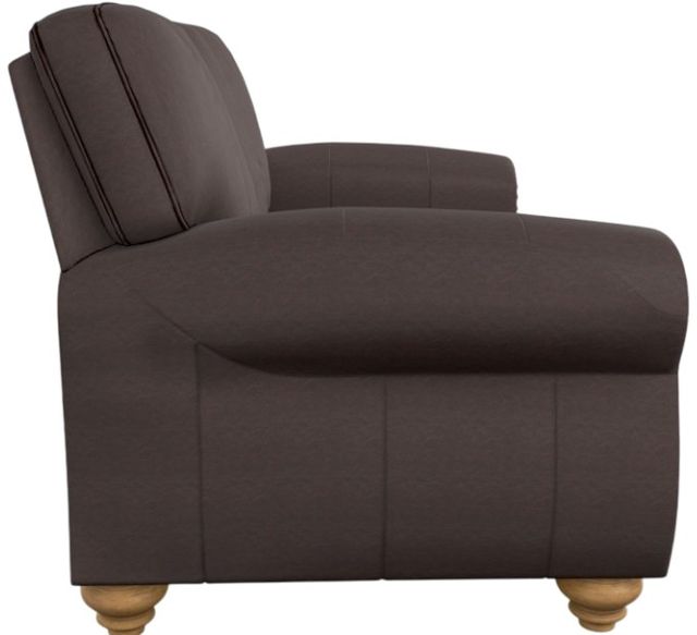 Best® Home Furnishings Customizable Noble Leather Loveseat with Honey Birch Legs-1