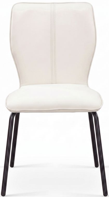 Cramco Stanton Ghost/Matte Black Dining Side Chair-3