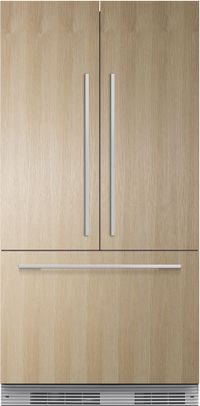 front view of the Fisher & Paykel Series 7 36 in. 16.8 Cu. Ft. Panel Ready Built In French Door Refrigerator