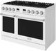 Thor Kitchen A Series 48" White Matte Pro Style Gas Range with Stainless Steel Hardware-4