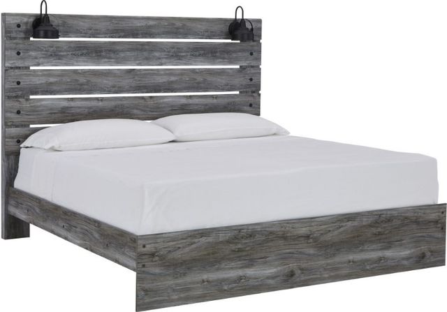 Signature Design by Ashley® Baystorm 3-Piece Gray Queen Panel Bed Set-1